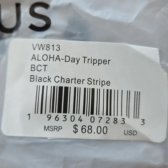 Aloha X Vuori Collection Day Tripper Black Charter Stripe - Picture 6 of 6
